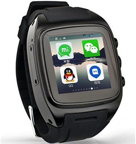 Firely? 3G Android 4.4 Wifi Smart Watch Phone X01 Bluetooth SmartWatch GPS 5.0MP Support SIM Card Camera Waterproof For Android Black