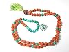 Green Jade Heart Chakra - Ganesha Rudraksha Prayer Beads Yoga Japa Mala 108 + 1
