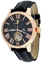 Adee Kaye #AK7100-MRG1 Men's Exponer Moon Phase Automatic Watch with Tourbillon Display