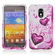 Samsung Epic Touch 4G D710 (Sprint Galaxy S II) Rubberized Snap-On Protector Hard Case Image Cover "Pink Love" Design