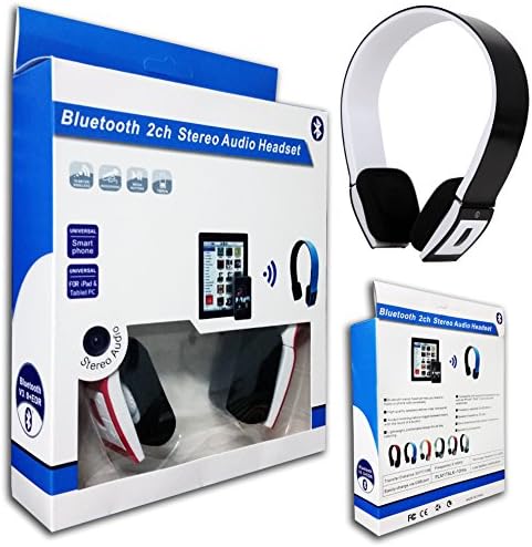 Halfdirect Universal Over The Head Wireless Bluetooth 3.0 Headset, HD Music A2dp Stereo / Earphone / Headphone for All iPhone, Nokia, HTC, Samsung, Galaxy, LG, Motorola, iPad Devices (Matte Black)