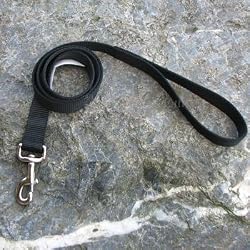 Single Ply Nylon Leashes 1" x 4' Black