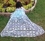 Ice Princess Long Cape Dress up Set Costume (Ages 5-6)