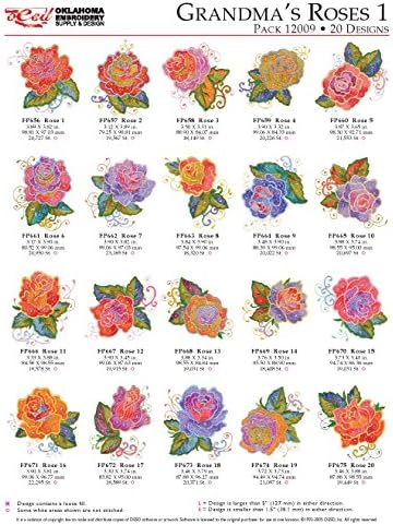 9 Packs OESD Stock Embroidery Machine Designs, Includes Grandma's Roses,Monogram Alphabet,Elegant Line Quilting,Nativity Friends,Victorian Christmas Redwork,Tooth Fairy,Inspiring The Mind,Fringe Friends, And To All A Good Night,Hundreds of Design All-in-One Brand New Mini CD Compatible with all PC and laptop ,For Brother embroidery machine,Janome embroidery machine, Husqvarna embroidery machine, Singer embroidery machine, Bernina embroidery machine,and other Brand machine