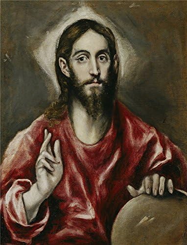 Vintastore Wood Framed Modern Wall Art Decor El Greco The Savior 1610 14 Print On Definition Canvas