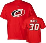 Cam Ward Carolina Hurricanes Red Name and Number T-Shirt