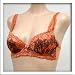  : Venus 2 Pack $110 Orange Mesh Band Floral Bra #2357 sz 34A 34B