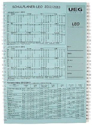 Ueg-Lernmittel Schulplaner LEO, Lehrerkalender A5 2012/2013