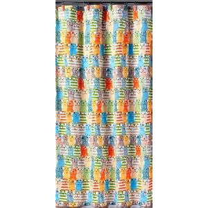 Meow Shower Curtain - Multi (70x72")