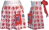 Cotton Skirt Apron with Bow Sophie Allport Strawberries and Cream ALL1222