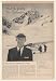 1963 John Stokes Ski Plane New Zealand Southern Alps Travel Print Ad (46424)