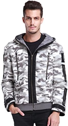 FireLionPlus Men's Zipper Cosplay Costumes for Call of Duty Hoody Fleeces Small Camo