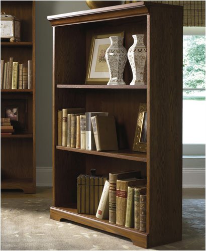 Riverside Furniture 18040 Meridian 48" H Bookcase in Medium Distressed Oak