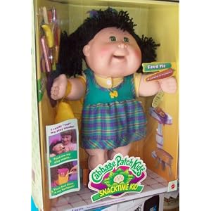Cabbage Patch Kids Snack Time - Brunette, Green Eyes Girl Doll by