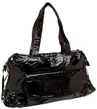 Latico Patent Crunch Top Zip Shoulder Bag
