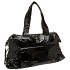 Latico Patent Crunch Top Zip Shoulder Bag