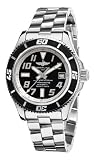 Breitling Mens A1736402/BA29SS Superocean Abyss Black Dial and Stainless Steel Bracelet