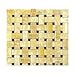 Honey Onyx Basketweave with Black Marble Tile Premium Polished