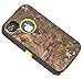 Huaxia Datacom Heavy Duty Hybrid Tough Grass Camo Shockproof Dirtproof Defender Case Cover Hard Case for iPhone 4/4S - Camouflage on Lime Green
