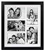 Malden Linear Wood Matted 4x6 Collage Black Picture Frame