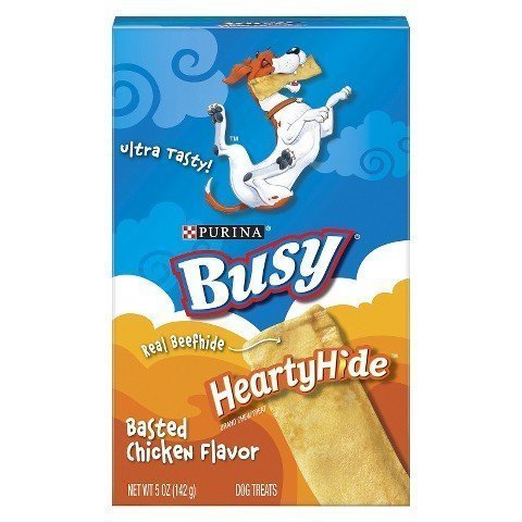 3 Pack Purina Busy HeartyHide Basted Chicken Flavor Chew Treat