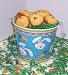 Gourmet Food : Scott's Cakes 2 lb. Coconut Macaroon Cookies in a Blue Bunny Pail