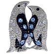 Pugster Silver Tone Emperor Penguins Brooch