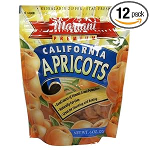 Mariani California Apricots, 6-Ounce Units (Pack of 12) by Mariani
