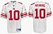 Eli Manning Jersey: Reebok White Replica #10 New York Giants Jersey - Large