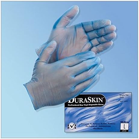 Blue Vinyl 5 Mil Industrial Gloves, LP, XL, 1,000/case