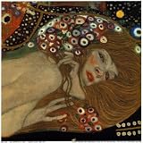Water Serpents II, c.1907 (detail) Art Poster Print by Gustav Klimt, 10x10