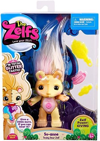The Zelfs Series 4 So-Anne Teddy Bear Large Glitter Figure by Zelf