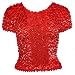 Short Sleeve Coin Fishscale Magic Popcorn Shirt