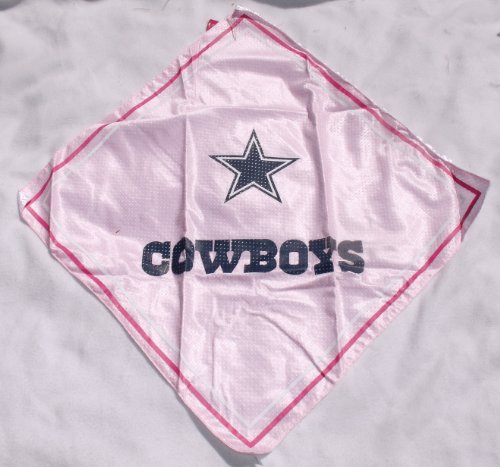 DALLAS COWBOYS NFL Sponored Pink Breast Cancer Awareness Jersey Bandana Size: 21