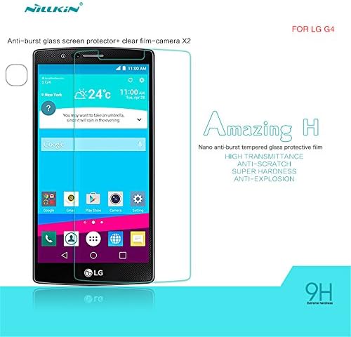 LG G4 Screen Protector,Nillkin Amazing H Nanometer Anti, Explosion Tempered Glass Screen Protector Protective Film for LG G4