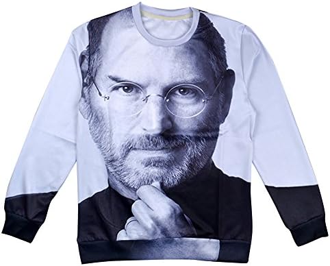 Unisex Swag 3D Sweater Steve Jobs Sweatshirt T Shirts (L)