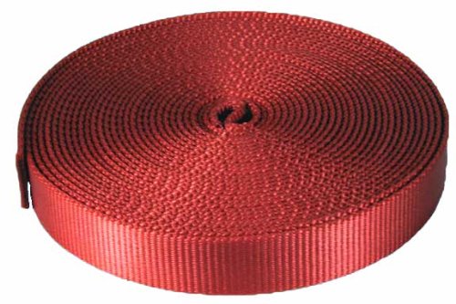 1 Inch 10 Yards Super Heavy Red Nylon Webbing On Sale