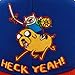 Adventure Time Heck Yeah Mens Blue Adjustable Hat