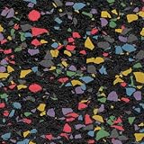 Ceres Bright Lights 4MM - 18 x 18 Noir Rubber Flooring