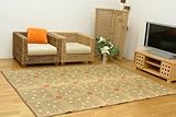 【数量限定半額セール!】 袋織り国産い草センターラグ 「和歌」 サイズ:約191x250cm カラー:ベージュ(#1709930*)