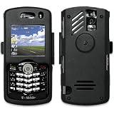 Rim BlackBerry Pearl 8100 PDA Smart Phone Black Aluminum Metal Case Removable Ratcheting Belt Clip