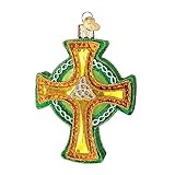 Old World Christmas Trinity Cross Glass Blown Ornament