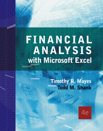 financial analysis with microsoft excel