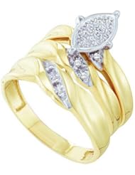 0.10CT DIAMOND FASHION TRIO SET