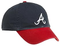 Atlanta Braves Franchise Fitted Baseball Cap with Red Visor