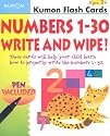 Numbers 1-30 Write & Wipe Flash Cards (Kumon Flash Cards)