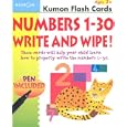 Numbers 1-30 Write & Wipe Flash Cards (Kumon Flash Cards)