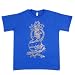 Rogue Monk royal blue boots and skull t-shirt. RMNK3865