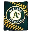 Oakland Athletics Royal Plush Raschel MLB Blanket (Big Stitching Series) by Northwest (60""x80"")