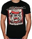 ED HARDY by Christian Audigier Mens Tattoo Ink Bulldog King Dog T-Shirt Tee Top Black
